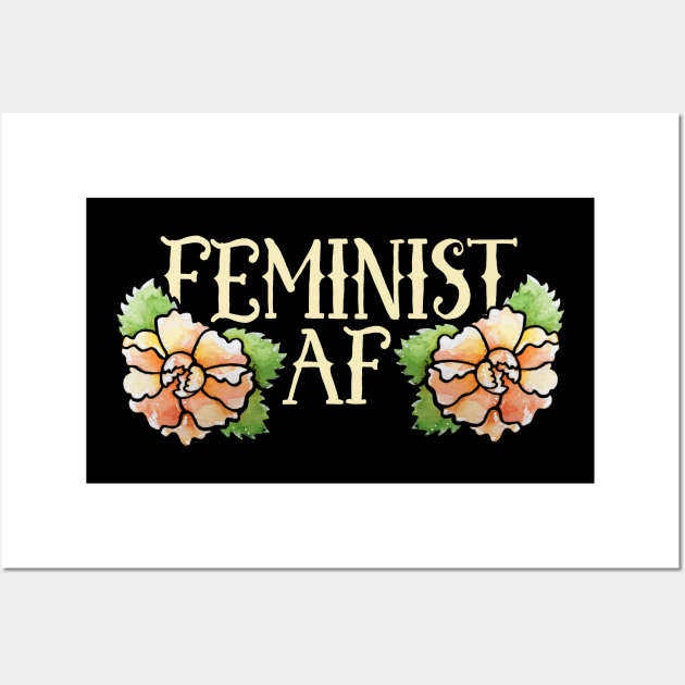 Feminist AF Wall Art by bubbsnugg